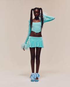 HOT JUICY 2.0 VELVET MINI SKIRT