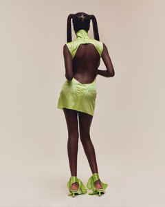 SILK TATTOO MINI DRESS
